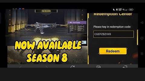 REDEEM CODE SEASON 8 NOW AVAILABLE #callofduty #codm #gameplay #montage #jensengaming #legendary