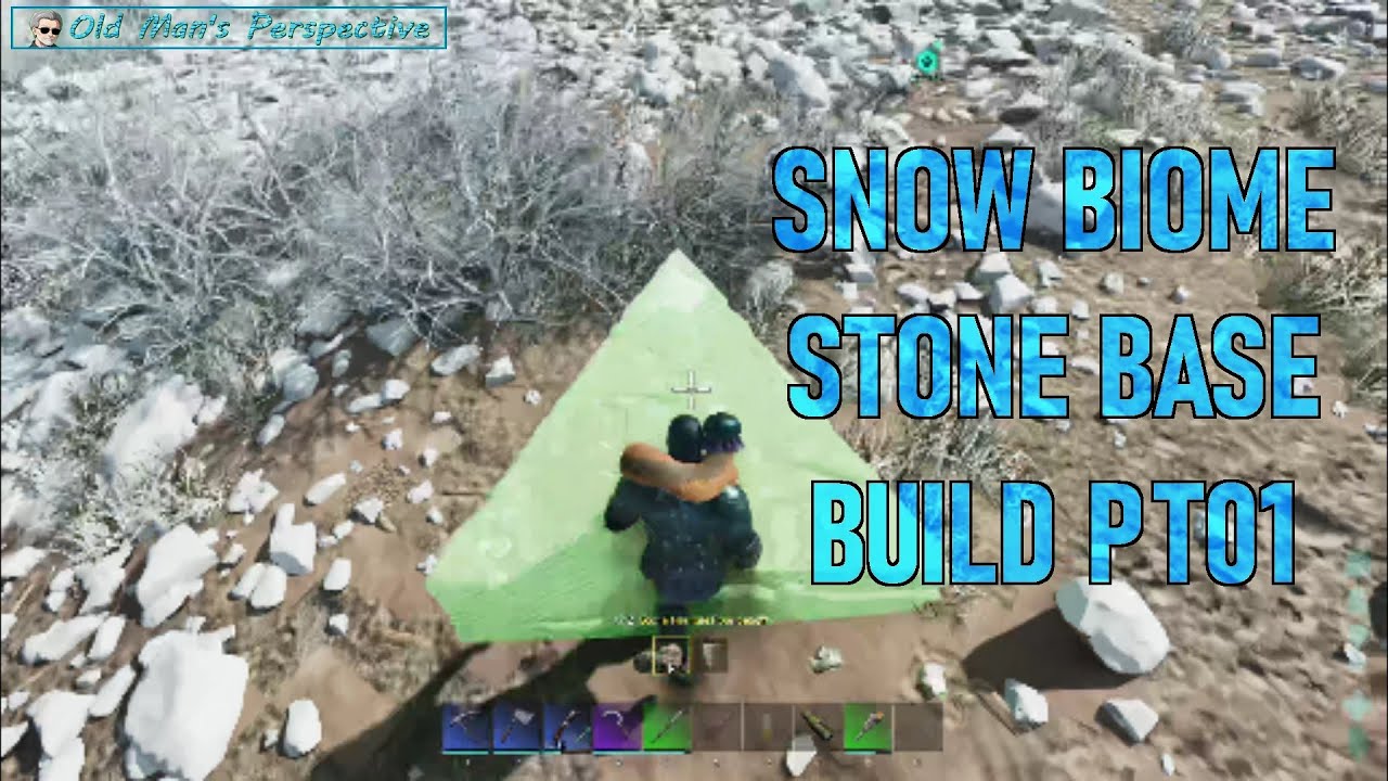 Snow Base Ark Tutorial Ark Survival Ascended – The Island (EP163) – Snow Biome Stone Base ...