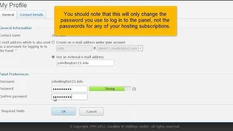 change password plesk