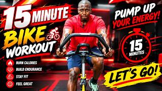 🚴🔥 15-MINUTE GYM BICYCLE WORKOUT | CARDIO BLAST & ENDURANCE SESSION🔥🚴