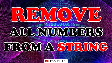 How to remove all the numbers(digits) from a string in Swift 5 / it-guru.kz