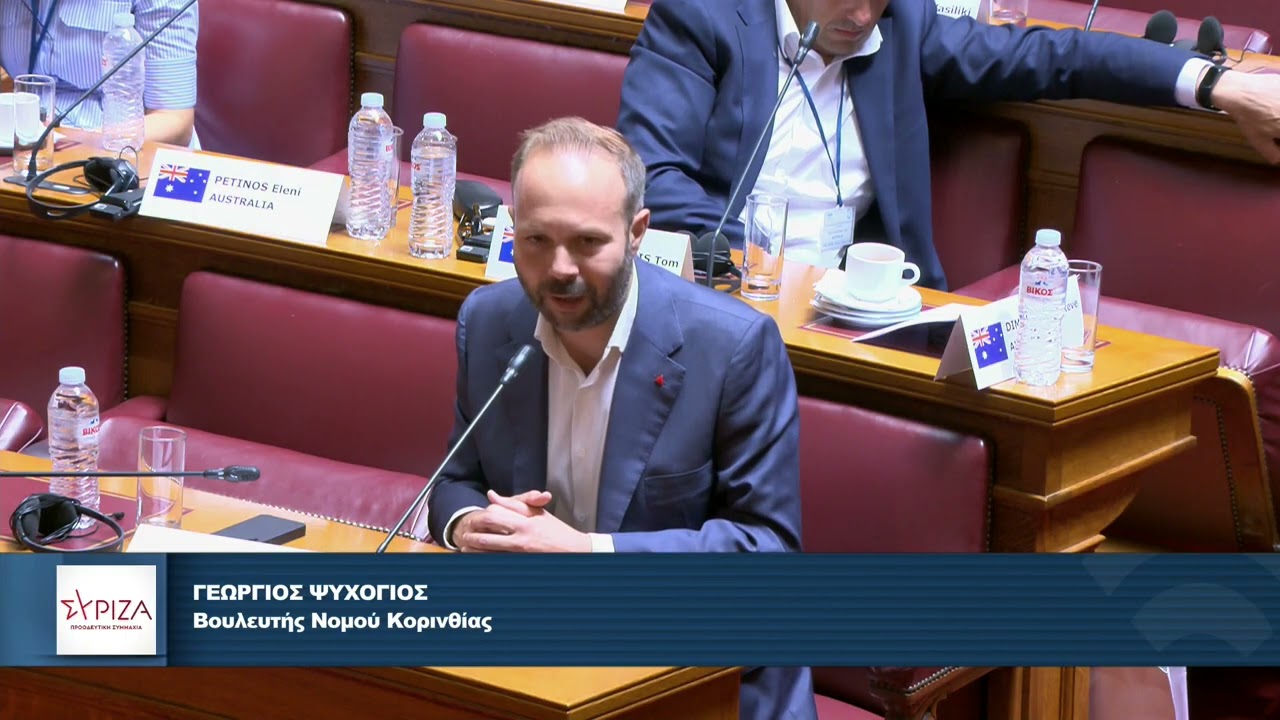 Γ.Ψυχογιός σε κοινή συνεδρίαση της ΕΜΕ Ελληνισμού - Παγκόσμιας Διακοινοβουλευτικής Ένωσης Ελληνισμού