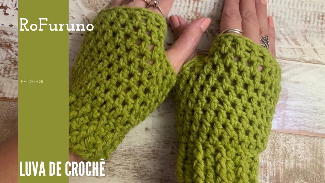 Luva sem dedo peça econômica e rápida de fazer.