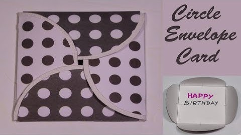 Circle envelope card- tutorial - explosion box cards- easy diy- greeting cards