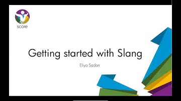 Getting Started With Slang