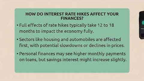 How Do Interest Rate Hikes Affect Your Finances? - Inflation Insight Channel