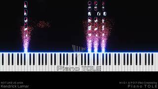 Kendrick Lamar - Not Like Us | (Piano particles effect) Midi  created  by Piano TOLE