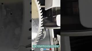 Saw Blade Sharpening Process using automated grinder for accurate tooth restoration