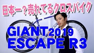 【 クロスバイク 】GIANT ESCAPE R3（ ジャイアント・エスケープ・アールスリー ） 2019 モデル   特徴と購入の注意点！ 〜自転車屋店長の勝手レポート・レビュー〜