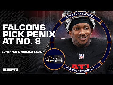 DRAFT STUNNER 👀 Why did the Falcons pick Michael Penix Jr. at No. 8? | SC with SVP