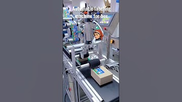 Automatic labeling machine for box