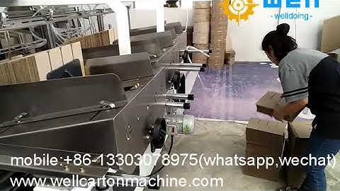 corrugated box partitions machine video