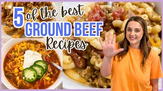 5 of the BEST Ground Beef Recipes! Quick & Easy Dinner Ideas