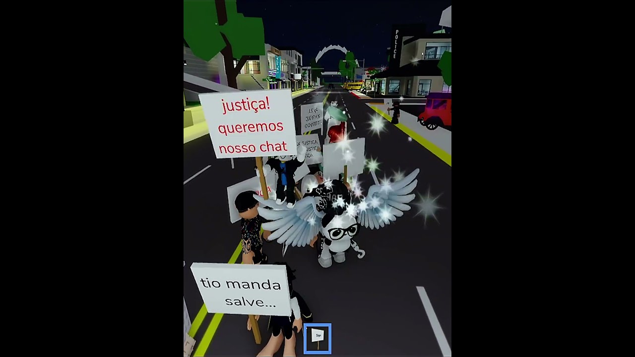 PROTESTO NO ROBLOX - QUEREMOS NOSSO CHAT 😭😭