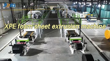 XPE foam sheet extrusion machine // Jwell Plastic Extrusion Making Machine