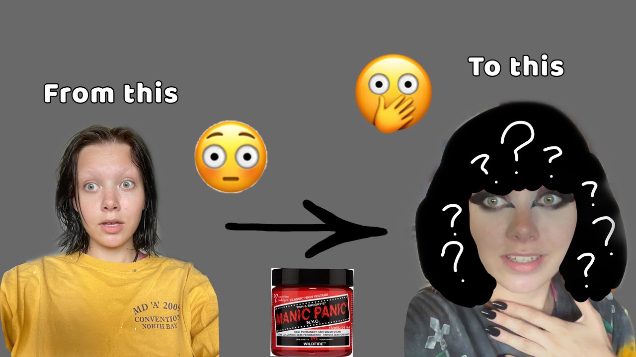 DYING MY HAIR WITH MANIC PANIC WILDFIRE *SHOCKING* YouTube