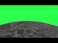 green screen - fly over moon  - animation