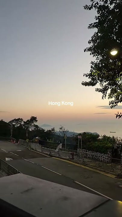 The best sunset in Hong Kong. 📍The peak   #thepeak