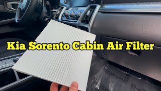 How to change Cabin Air Filter  Kia Sorento 2021-2025