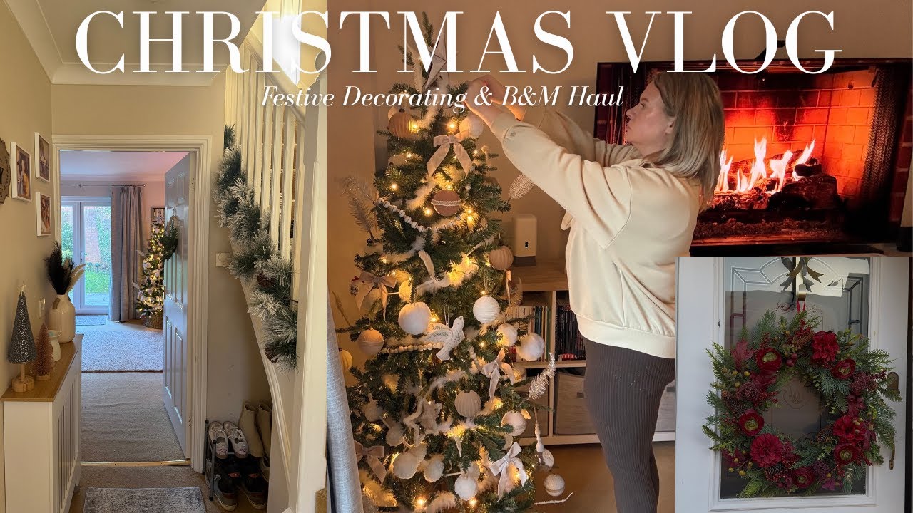 CHRISTMAS VLOG 2025 🎄Decorate for Christmas with me & B&M Christmas Decor Haul December 2025