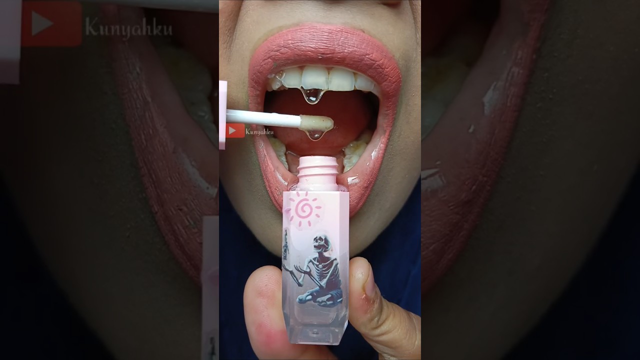 ASMR Anomaly Pot Hotspot Peach Essential Oil Lips Truns into Sweet Candy Juice 