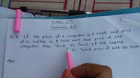 Class 5th PSEB  chapter 2 exercise 2.3 question number 8 solution
