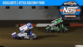 World of Outlaws NOS Energy Drink Sprint Cars | Attica Raceway Park | May 17, 2024 | HIGHLIGHTS Resimi
