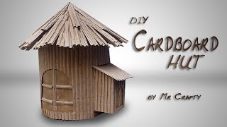 How to Make A Hut With Cardboard | Mr Crafty