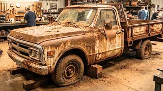 1971 GMC K1500 FULL Restoration   Abandoned 4x4 Truck Rebuilt to Factory Fresh ASMR