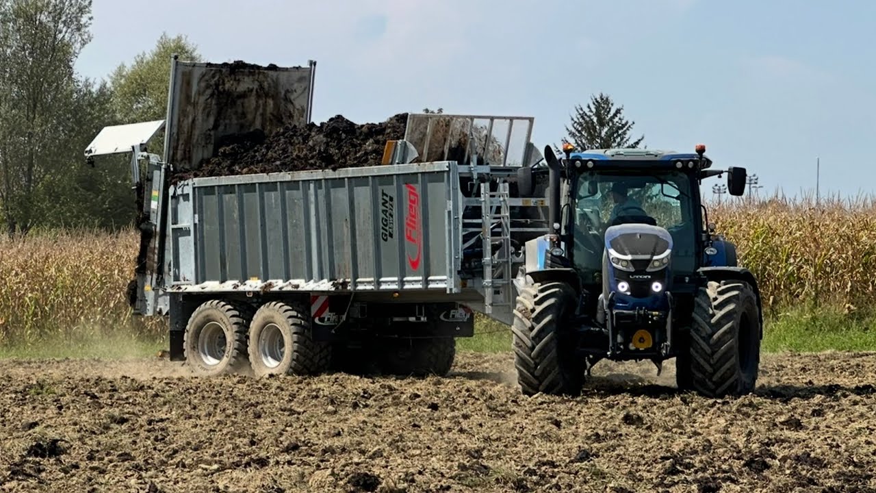 Raztros gnoja! Fliegl GIGANT ASW 271 in Landini 7RS v akciji! 😮🚜💪