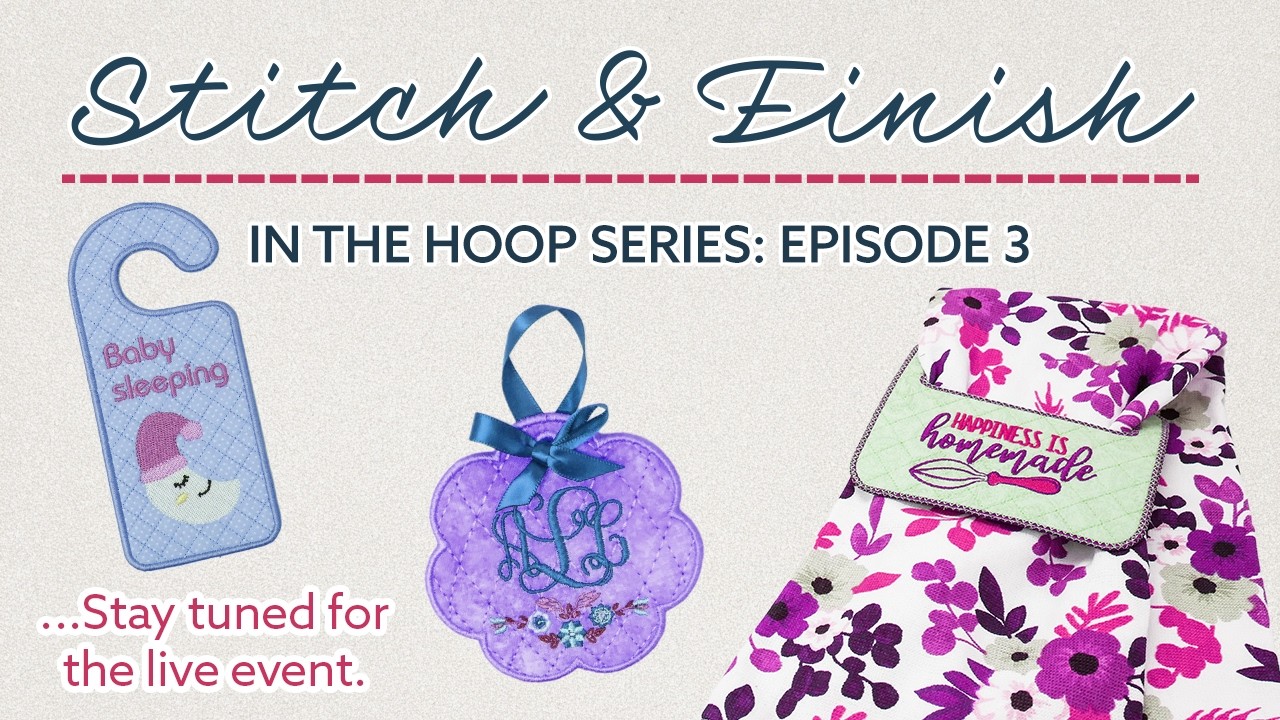 Stitch and Zip Virtual Embroidery Event