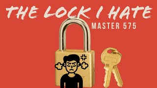 Masterlock 575 Picked and Berated