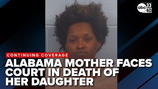 Alabama mother faces court in capital murder case after toddler found in hearse at funeral home