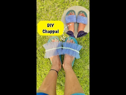 DIY Chappal 😱 #crafteraditi #youtubepartner #shorts #youtubeshorts #diy #footwear @CrafterAditi
