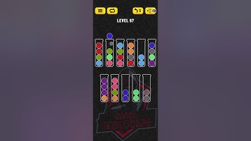 Ball Sort Puzzle | Level 67 | No Extra tube | Single Level