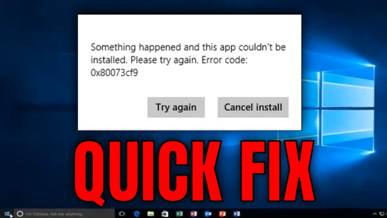 Fix Microsoft Store Error 0x80073CF9 on Windows 11/10 - YouTube