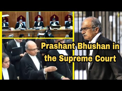 Prashant Bhushan arguing in the Supreme Court
