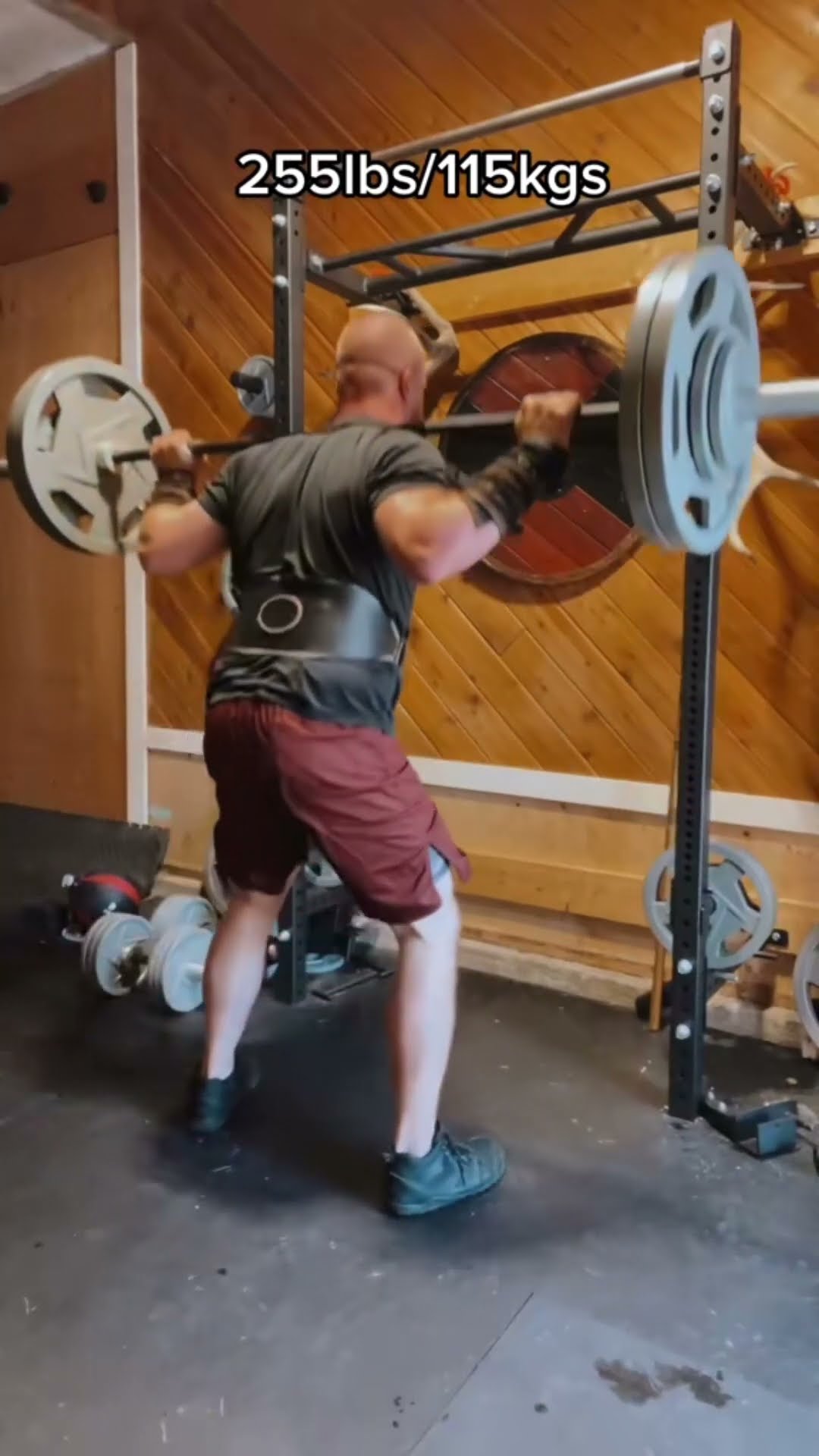 Build legs out of oak so they never tire out in battle. ⚒️? #vikings #squat #godofwar #gym
