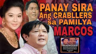 BBM PANAY PANINIRA NG CRABLERS SA PAMILYA MARCOS NIÑO BARZAGA NAG COMMENTO