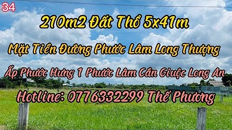 Bán 210m2 Đất Thổ Sổ Hồng Riêng Mặt Tiền Đường Nhựa 6m Giá Bán 1ty850tr Phước Lâm Cần Giuộc Long An