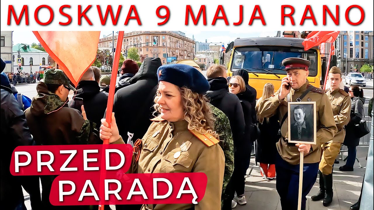 Spaceruję po centrum Moskwy w Dzień Zwycięstwa #Rosja