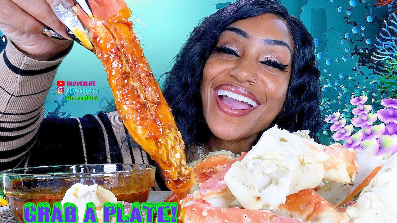 Seafood Boil Mega King Crab Legs Mukbang