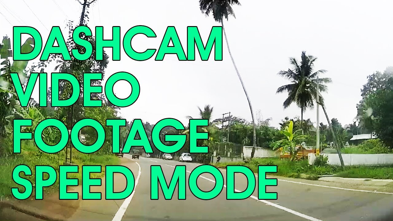 Car Dash Cam Video Footage Speed Mode Kottayam Kerala India