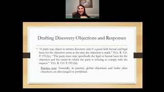 Attorney Lecture Series - Written Discovery