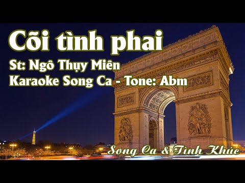 Karaoke Song Ca Cõi Tình Phai | Song Ca & Tình Khúc