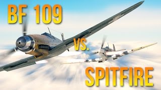 World War II DOGFIGHT Animation! Spitfire vs. BF 109