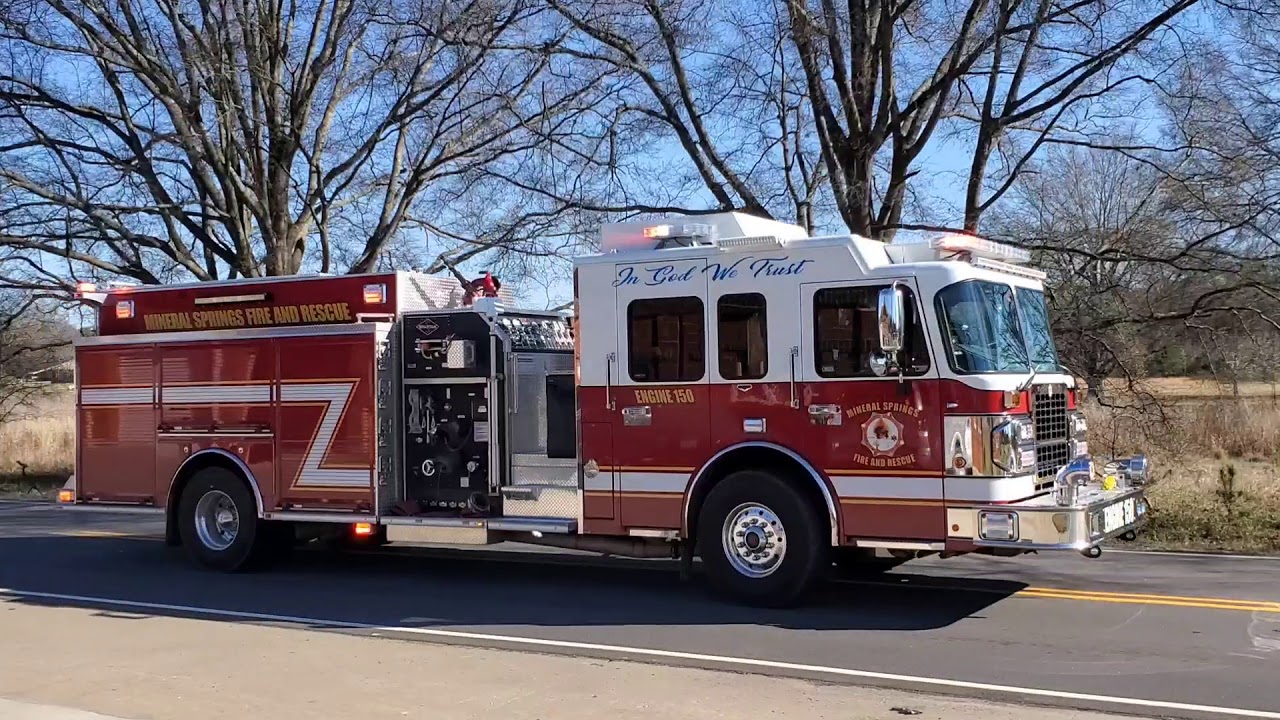 Mineral Springs Fire/Rescue Responding YouTube