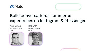 Build conversational commerce experiences on Instagram and Messenger