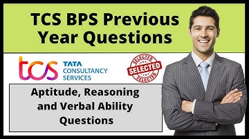 TCS BPS Aptitude Practise Paper | TCS BPS Previous year Question and Answer| TCS BPS Paper Solution