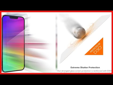 ZAGG InvisibleShield Glass XTR for iPhone 13 and 13 Pro, Heavy-Duty D30 Material, Ultra-Sensitive &